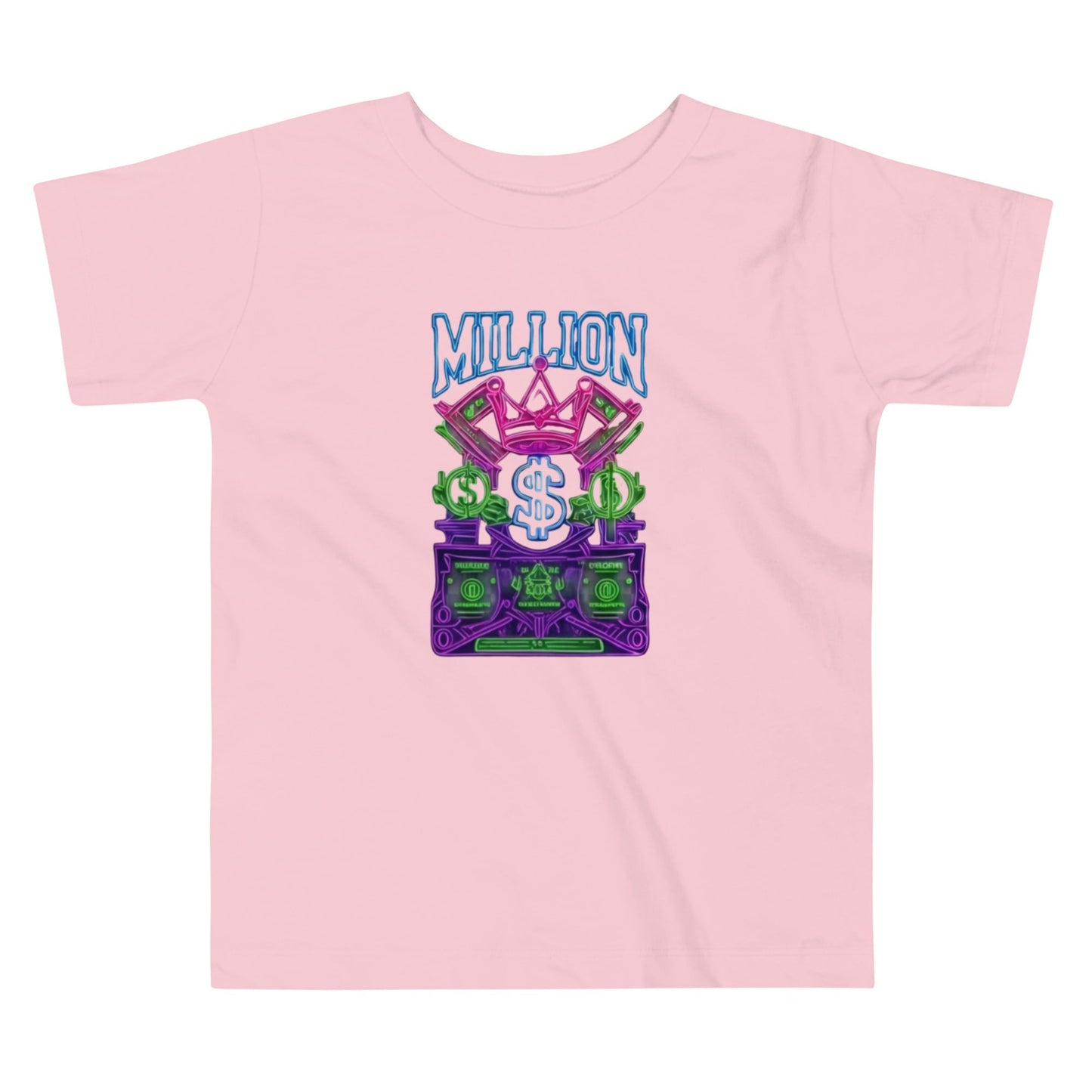 MDB Co. Neon Millions Piled unisex Toddler Short Sleeve Tee