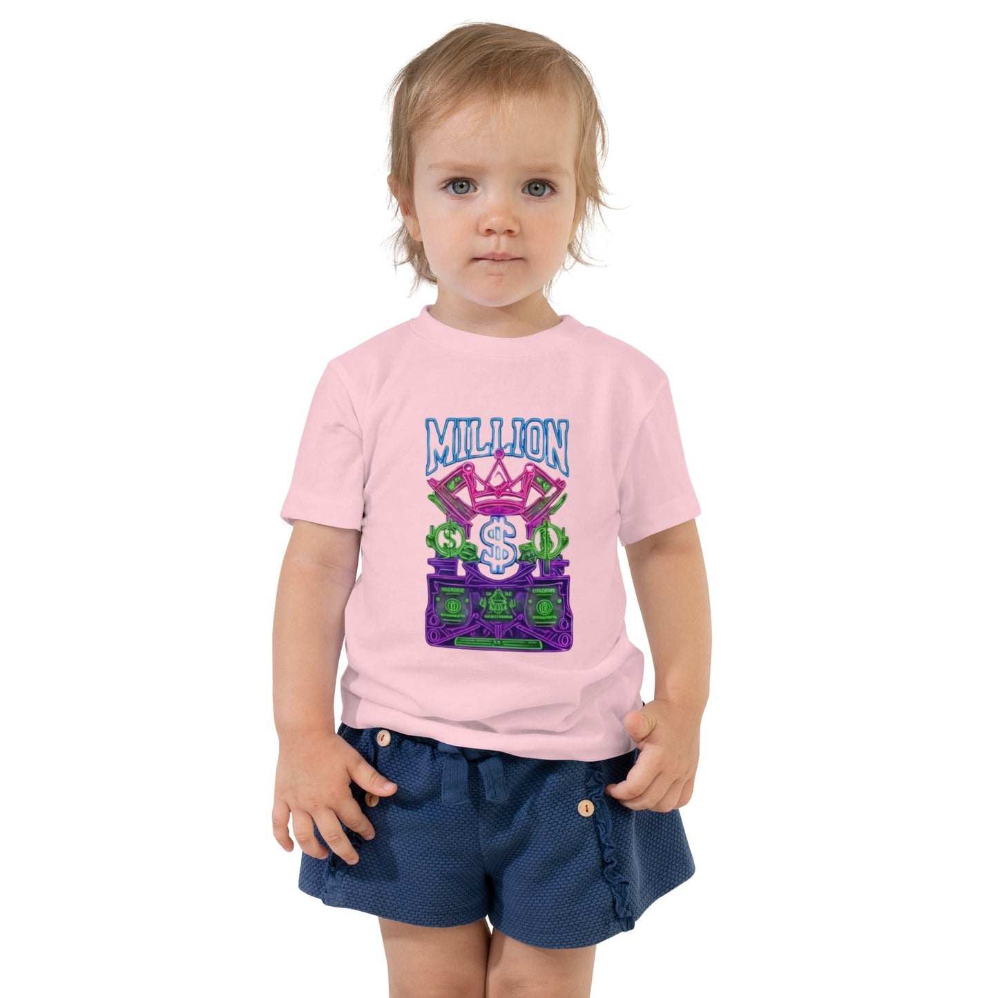 MDB Co. Neon Millions Piled unisex Toddler Short Sleeve Tee