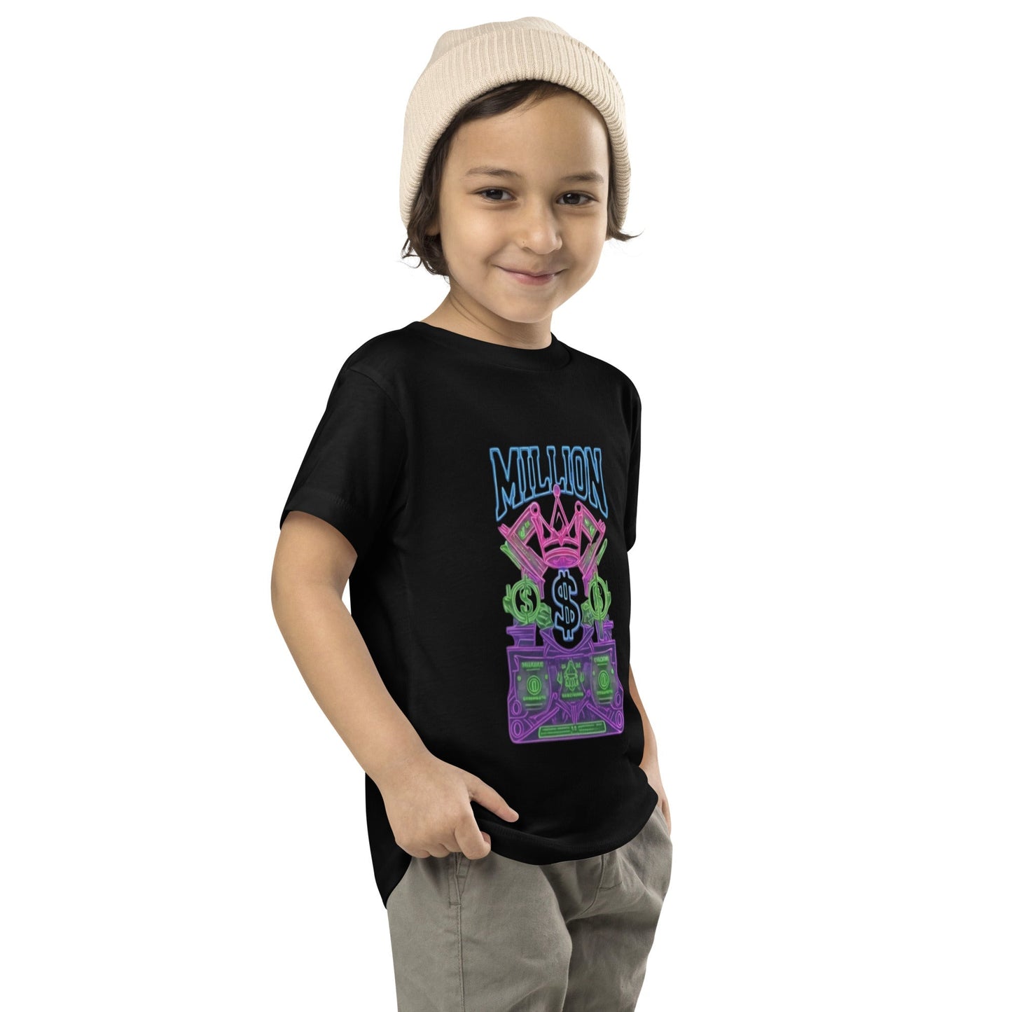 MDB Co. Neon Millions Piled unisex Toddler Short Sleeve Tee