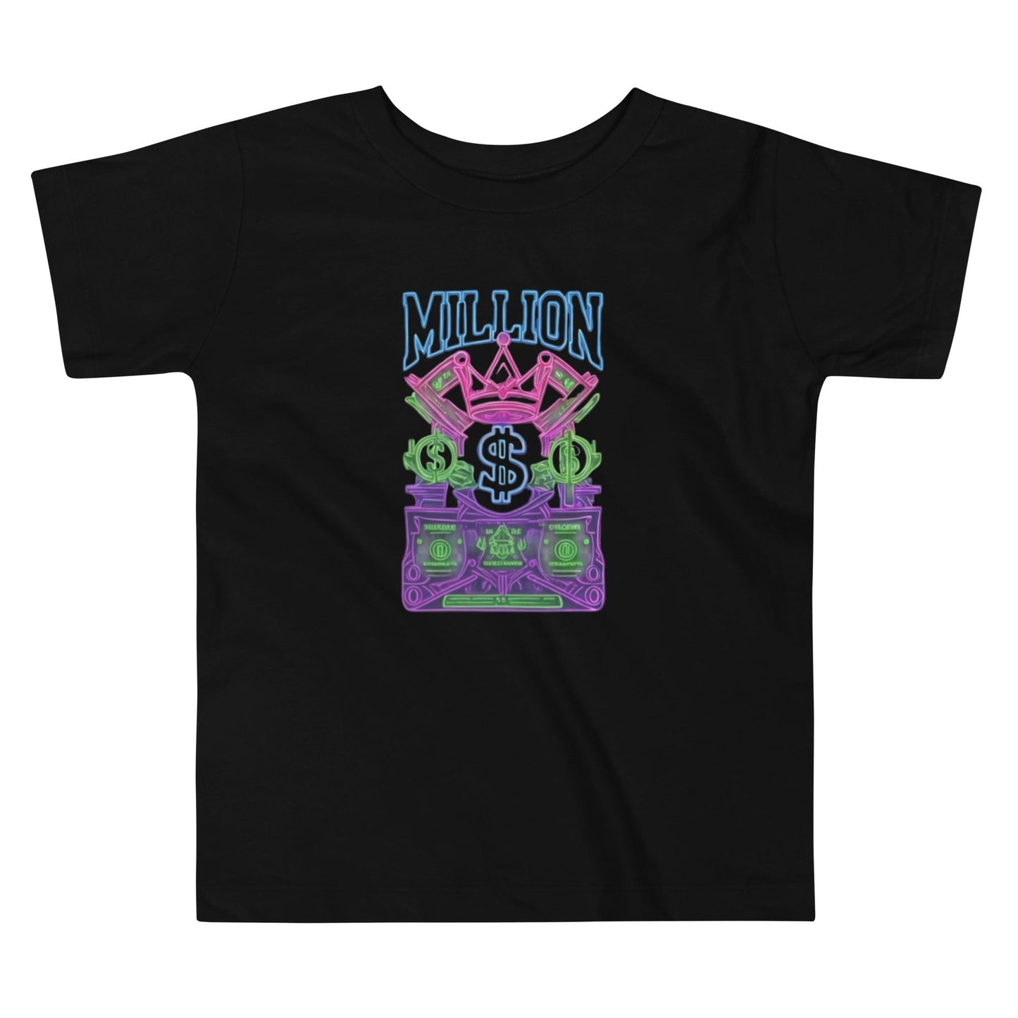 MDB Co. Neon Millions Piled unisex Toddler Short Sleeve Tee