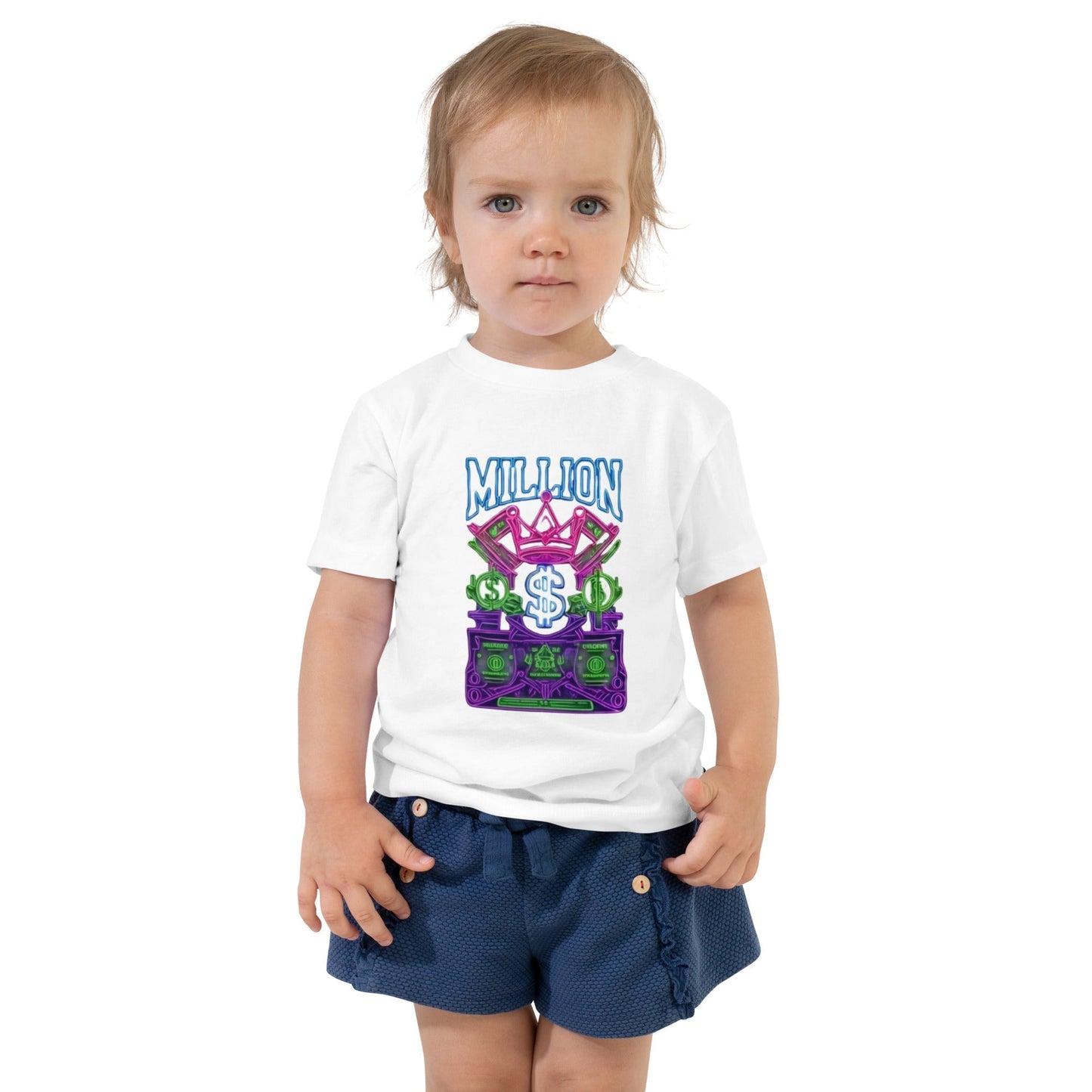MDB Co. Neon Millions Piled unisex Toddler Short Sleeve Tee