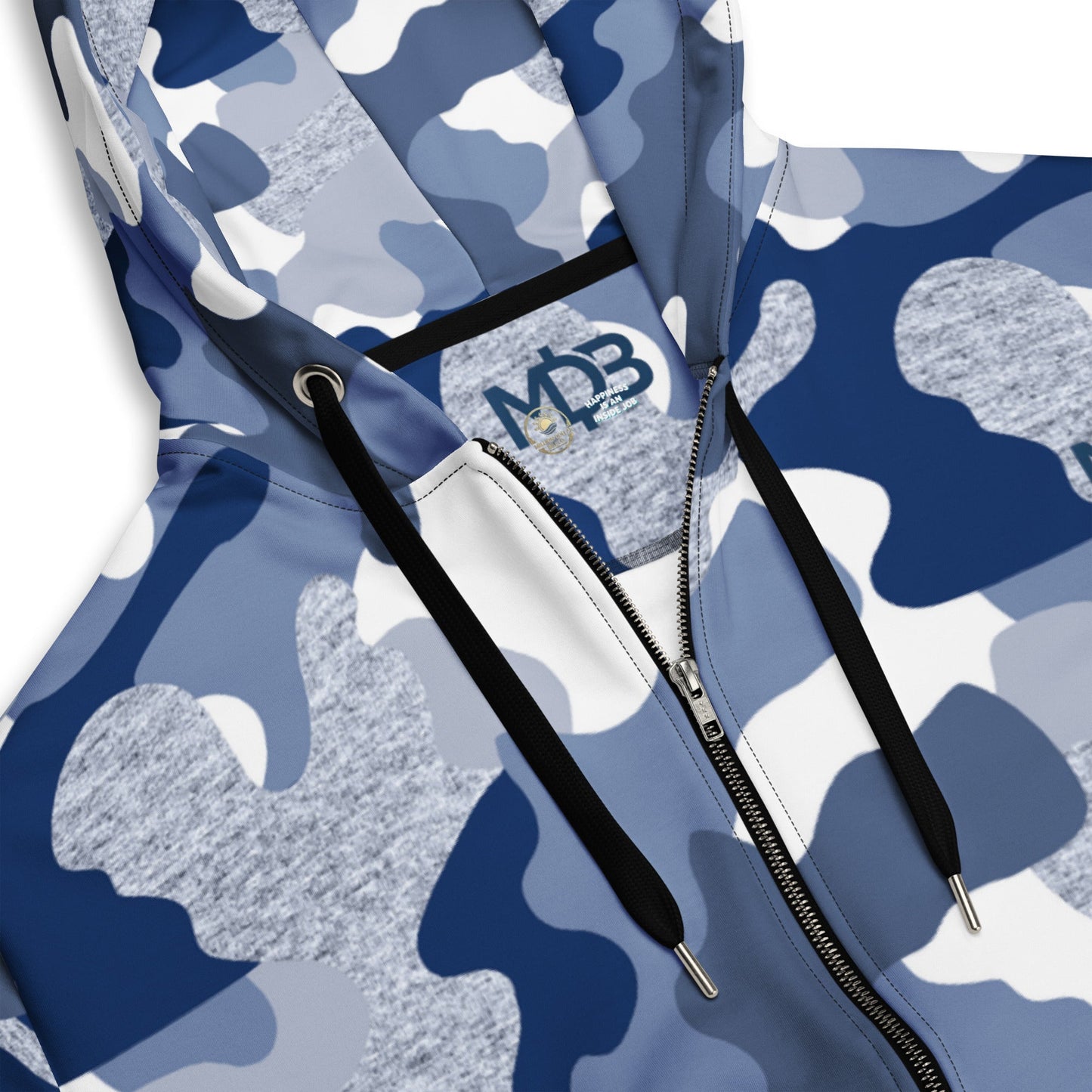 MDB Co. True Blue Fatigue Unisex zip hoodie