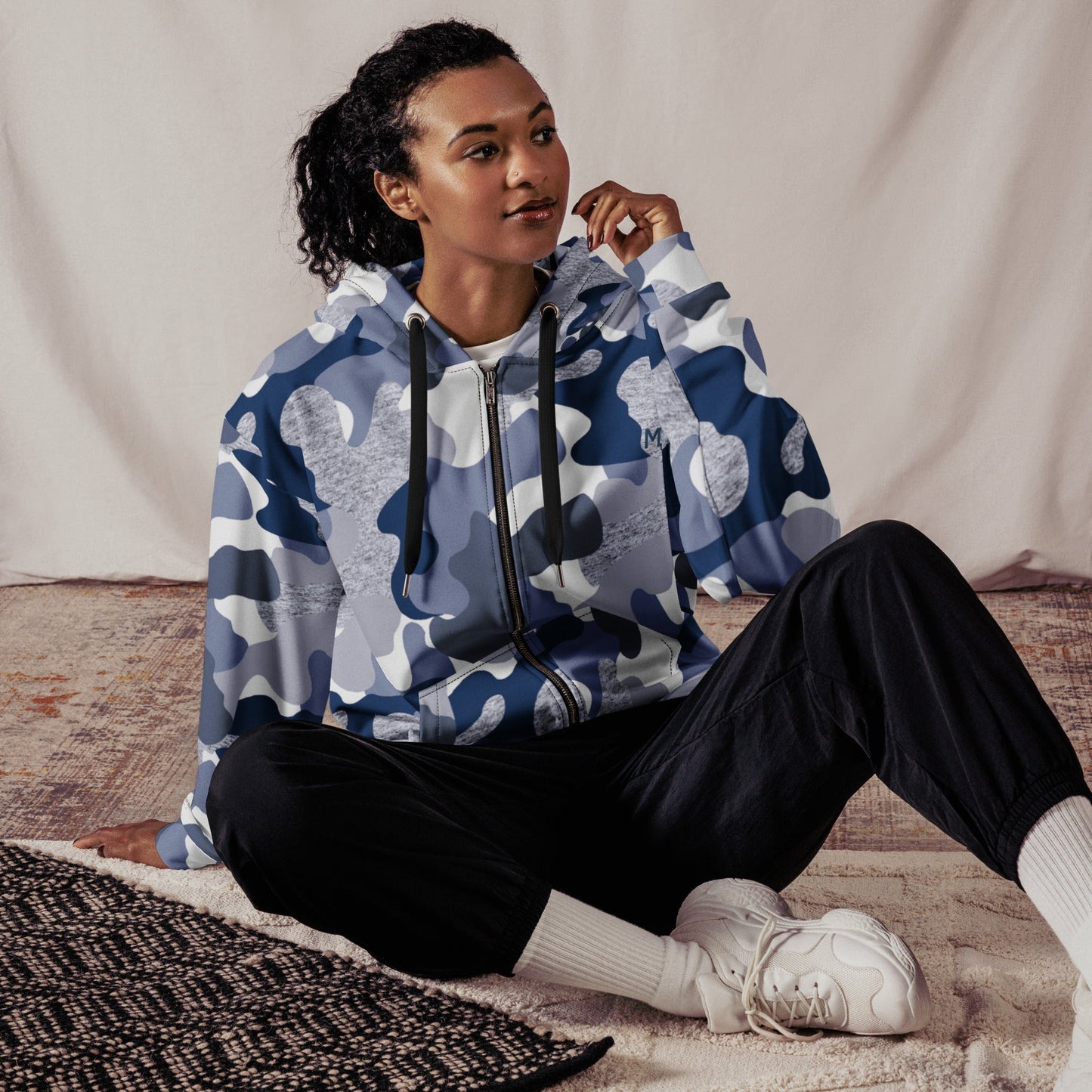 MDB Co. True Blue Fatigue Unisex zip hoodie