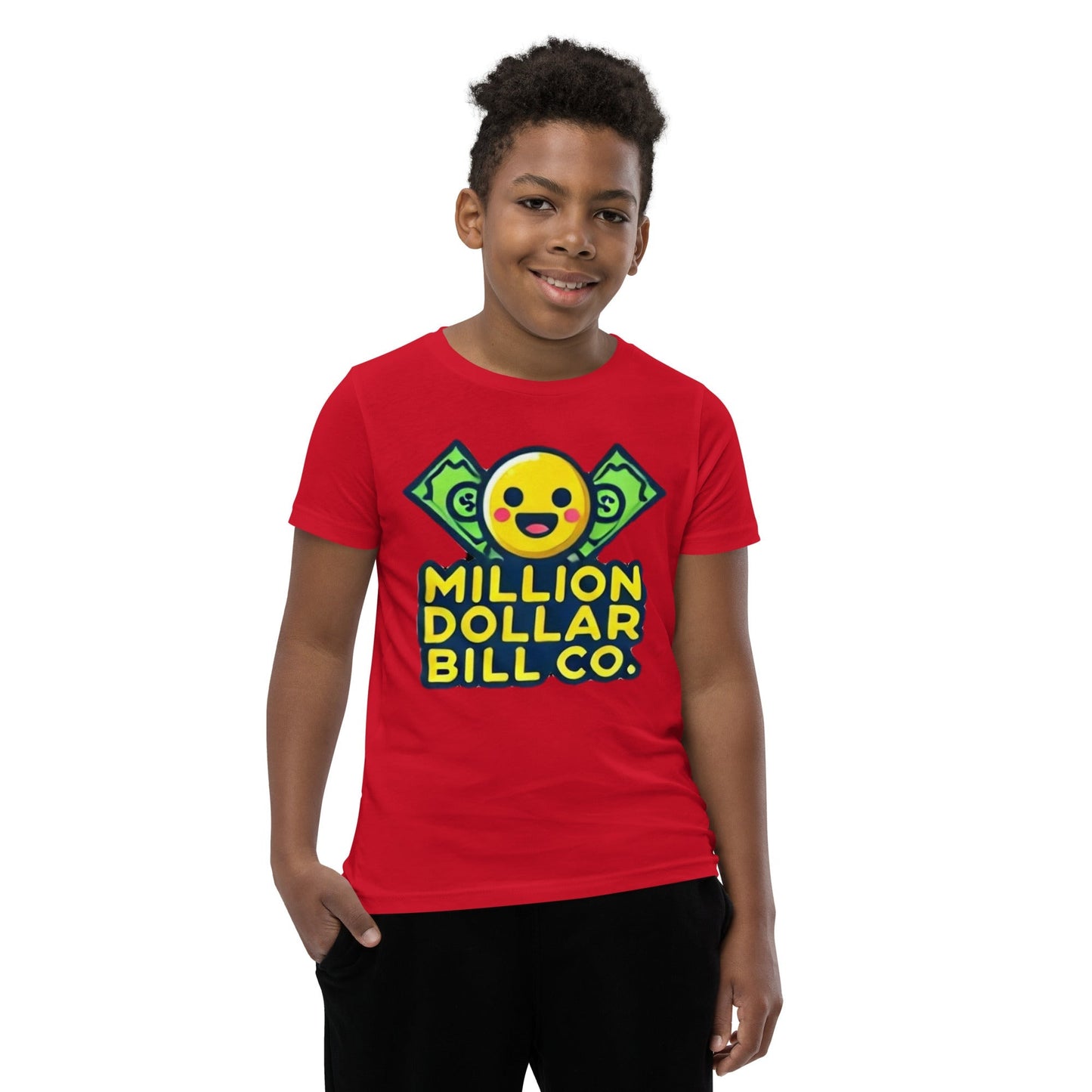 MDB Co. Yellow Mascot For The Future Youth Short Sleeve T-Shirt