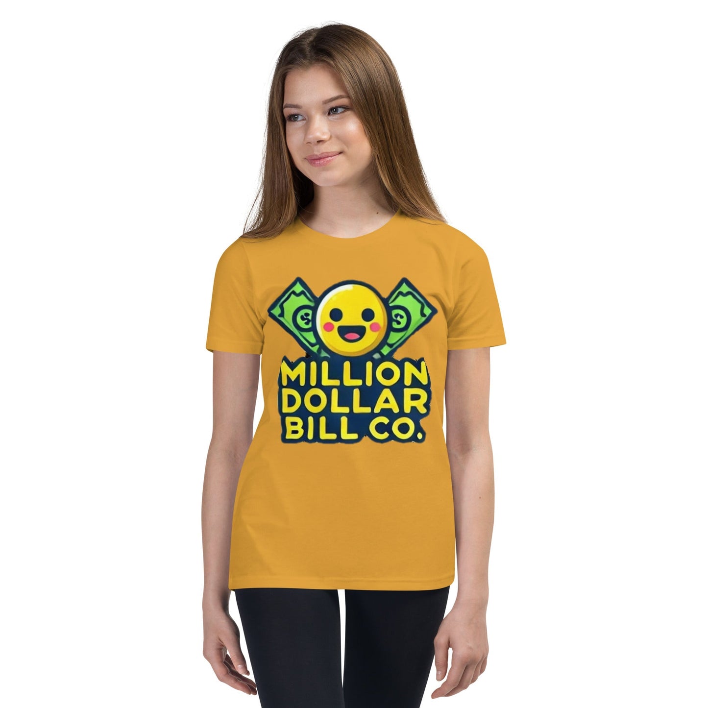 MDB Co. Yellow Mascot For The Future Youth Short Sleeve T-Shirt