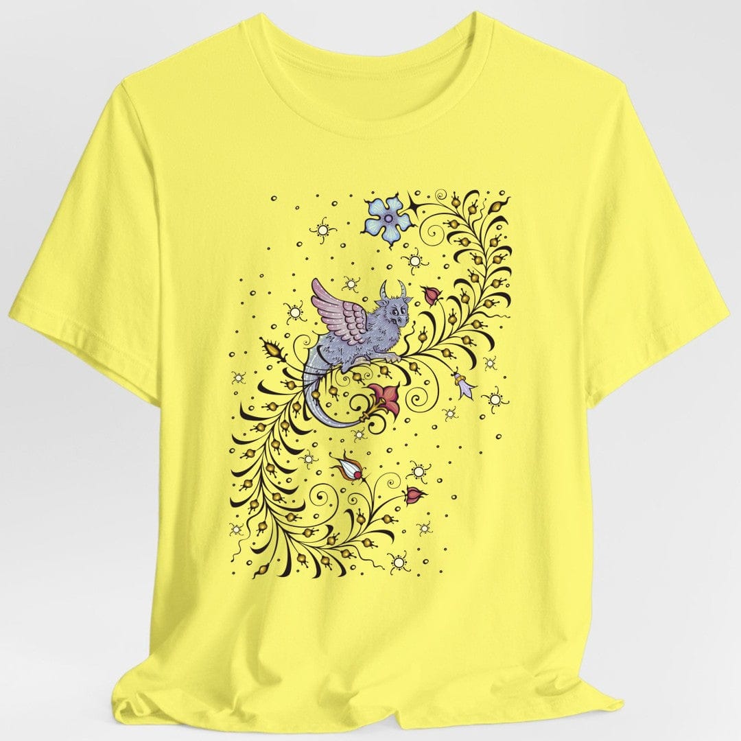 Camiseta de dragón de manuscrito medieval