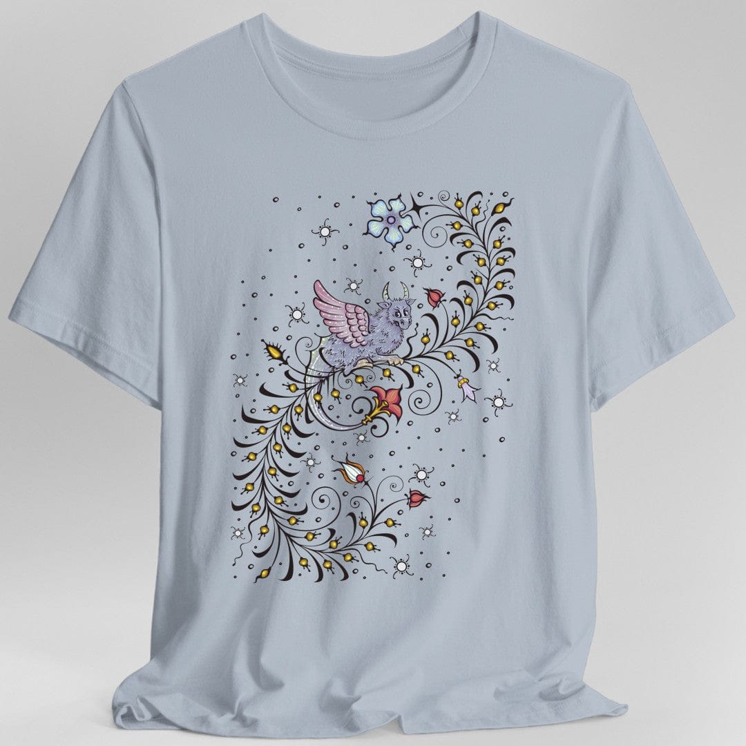 Camiseta de dragón de manuscrito medieval