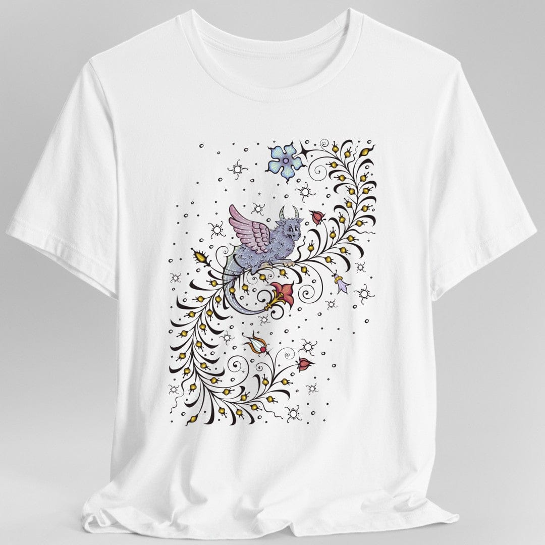 Camiseta de dragón de manuscrito medieval