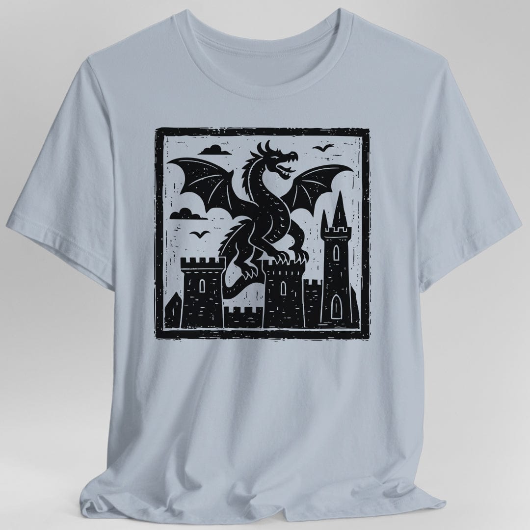 Camiseta Dragón Xilografía Medieval