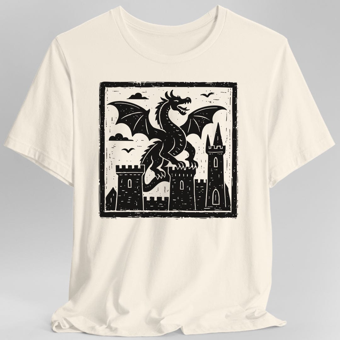 Camiseta Dragón Xilografía Medieval