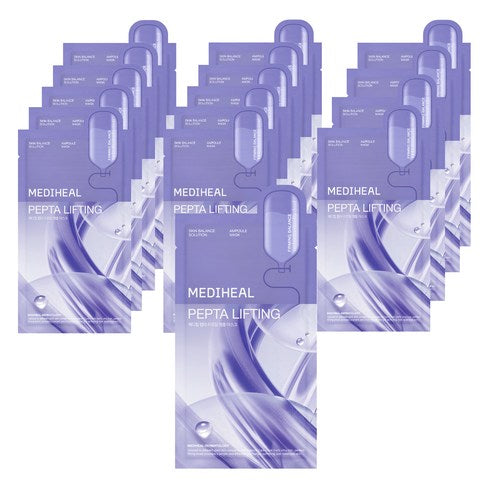 MEDIHEAL Pepta Lifting Ampoule MASK SHEET 20ml X 15pcs