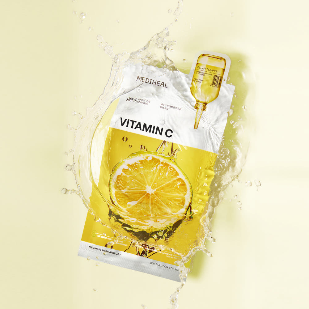 MEDIHEAL Vitamin C Essential Mask Clear Toning 24ml X 10ea