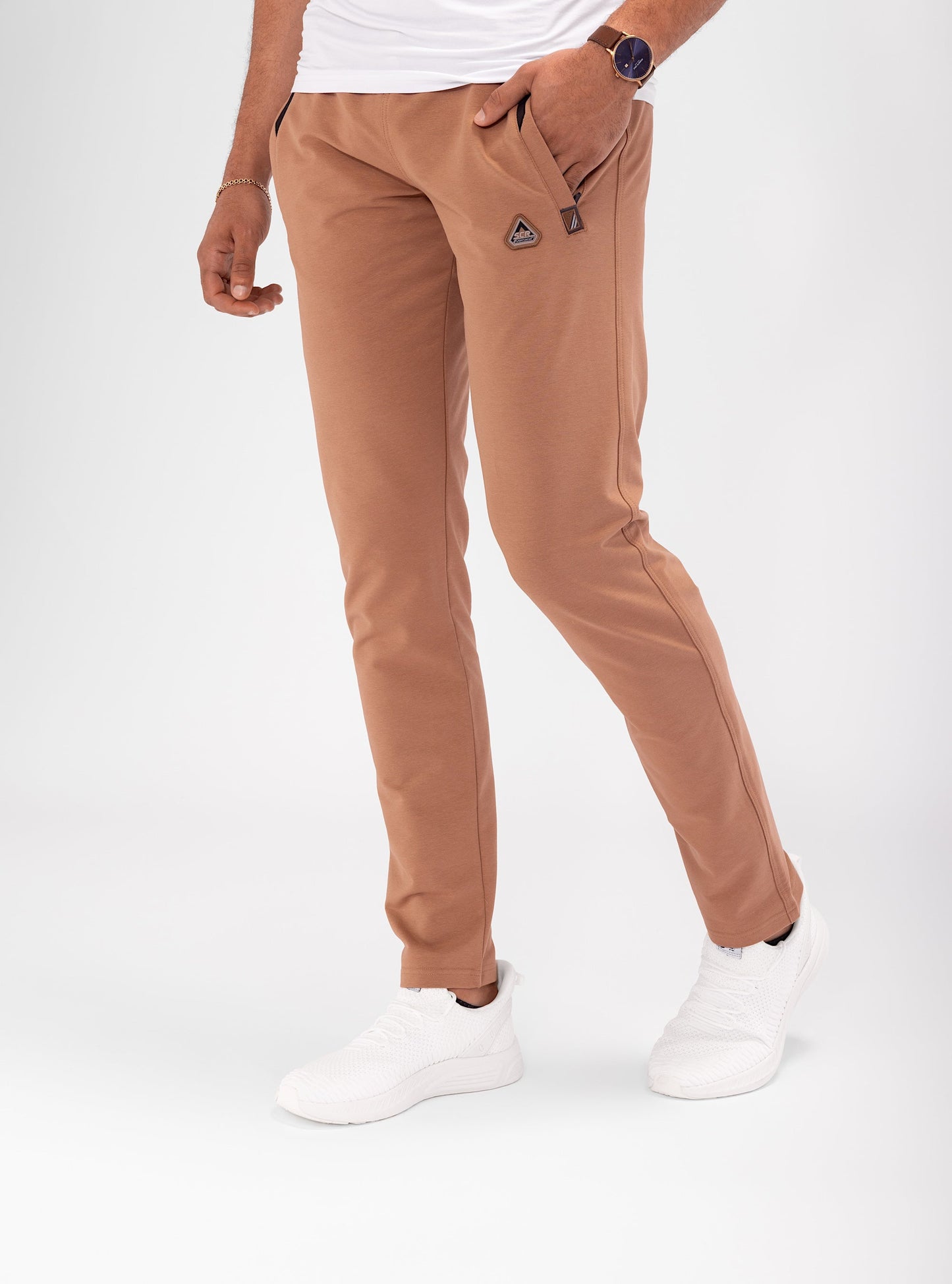 Pantalones de chándal deportivos de comodidad diaria - Ajuste cónico (talla alta)