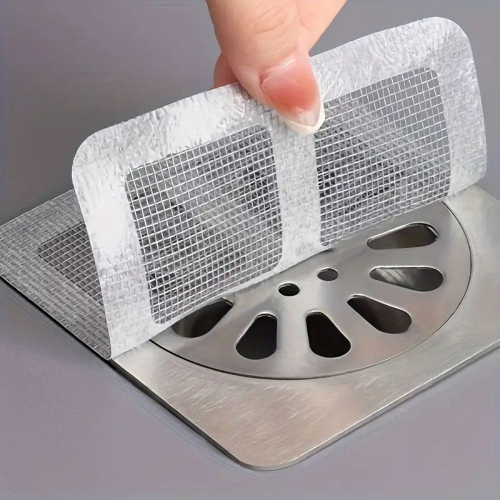 Paquete de 10 unidades de recogepelos desechables para desagüe de ducha