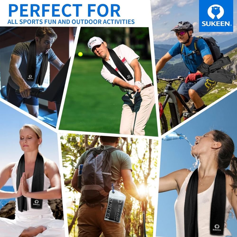 Soft Breathable 40"x12" Instant Cooling Sports & Workout Towel