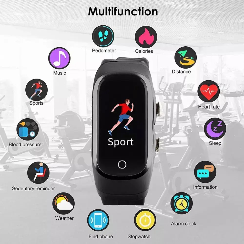Combo 2 en 1: Reloj Inteligente y Auriculares Inalámbricos Fitness