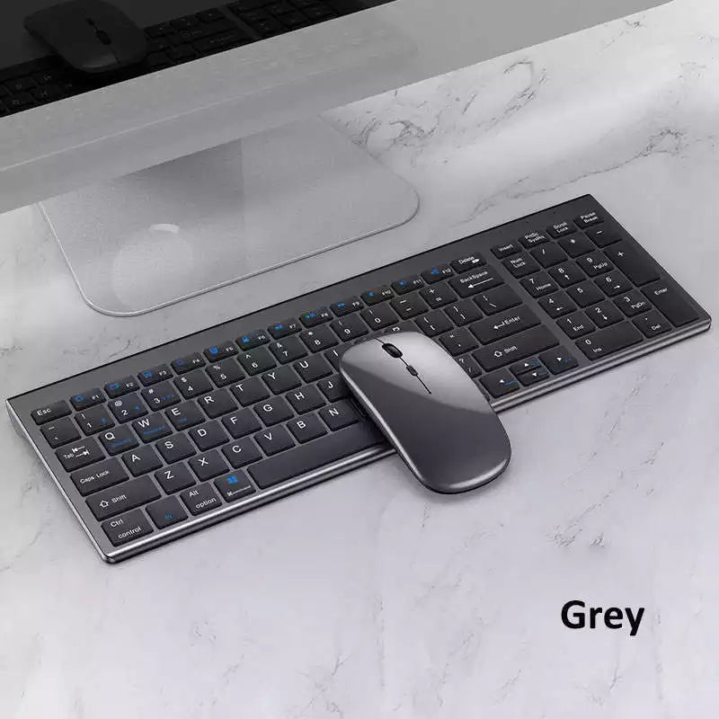 Combos de teclado y mouse inalámbricos Bluetooth 2.4G recargables de alta calidad