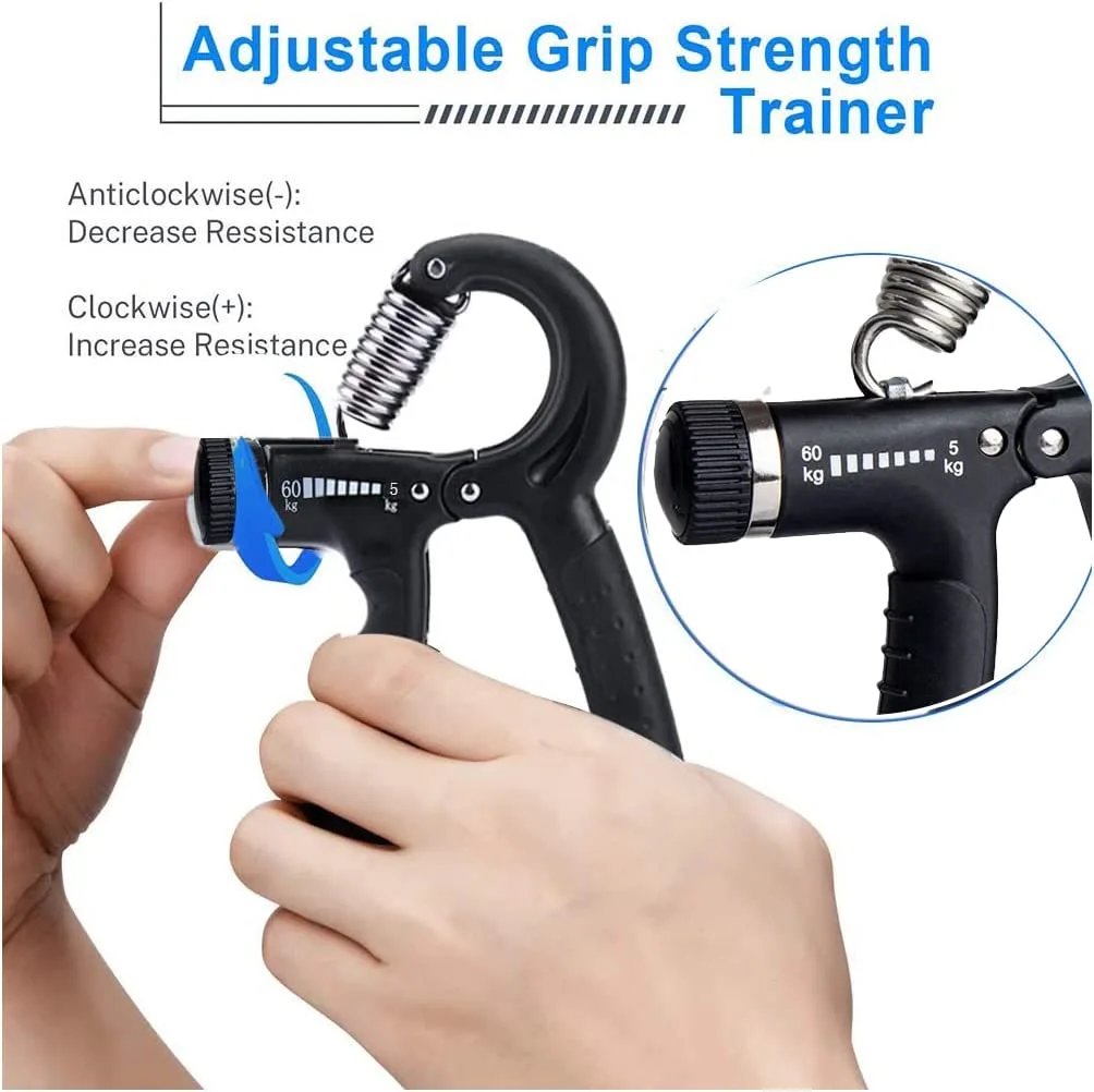 Ejercitador Ajustable de Agarre para Manos y Brazos - 1 unidad
