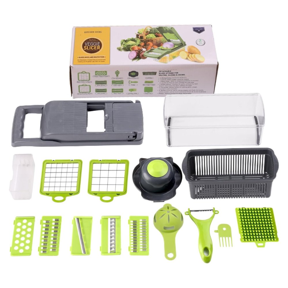 Picador de verduras multifunción 16 en 1