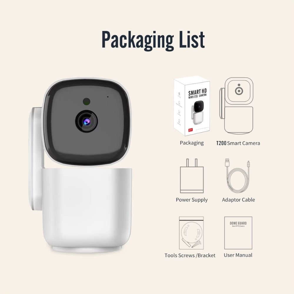 Cámara de seguridad inteligente inalámbrica HD para el hogar
