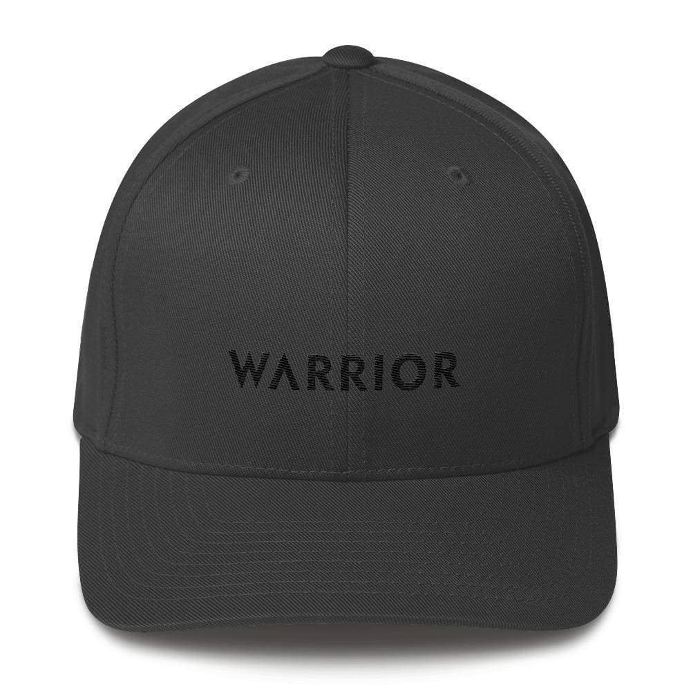 Melanoma and Skin Cancer Awareness Twill Fitted Hat - Warrior & Black Ribbon