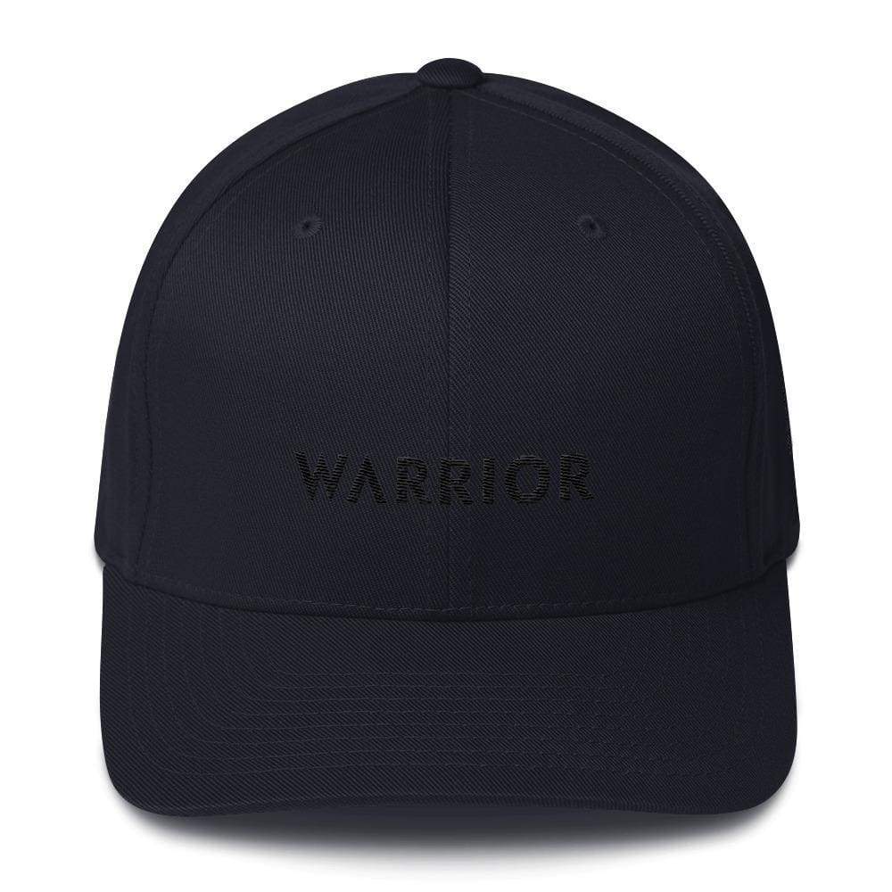 Melanoma and Skin Cancer Awareness Twill Fitted Hat - Warrior & Black Ribbon
