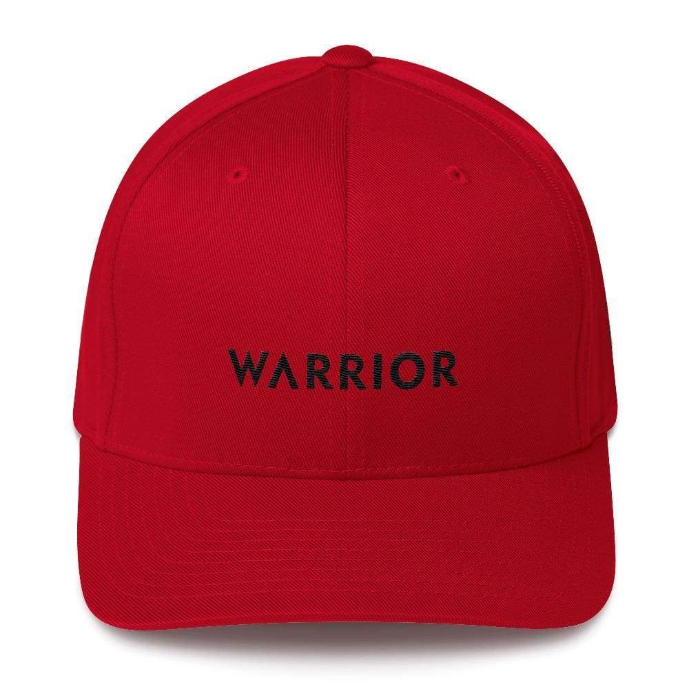 Melanoma and Skin Cancer Awareness Twill Fitted Hat - Warrior & Black Ribbon