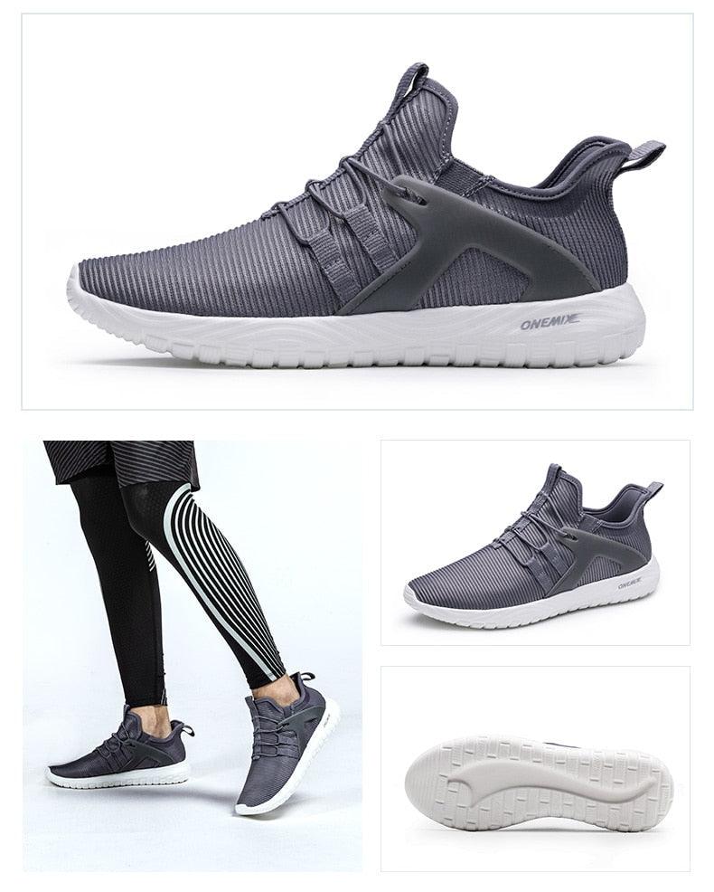 Men Blue Running Shoes Lightweight Breathable Mesh Soft Women Outdoor Sneakers Slip On Outdoor Jogging Walking Tennis Sport Shoes Fashion Sneakers For Workout
