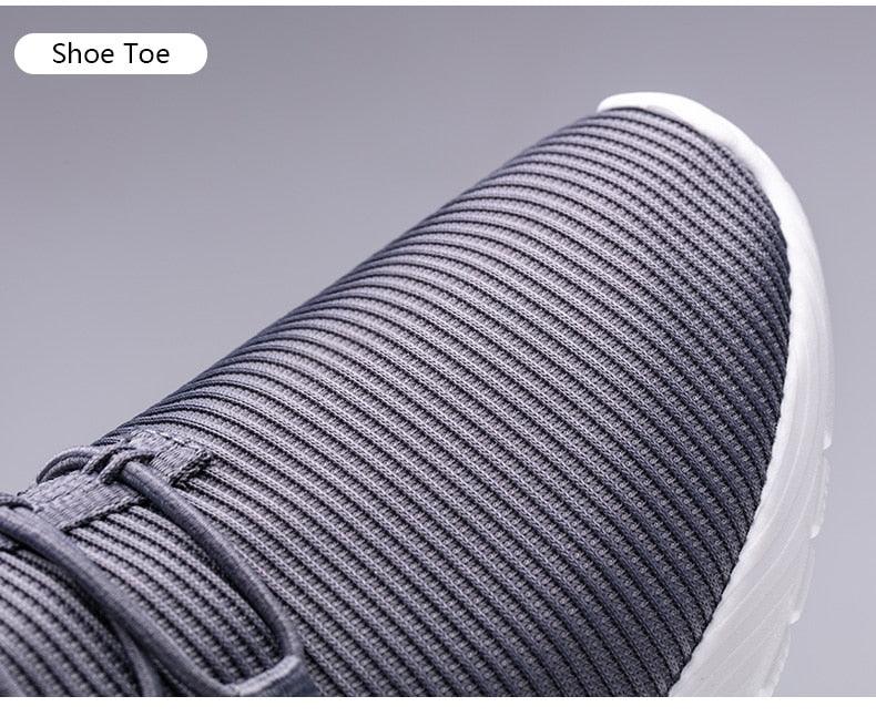 Men Blue Running Shoes Lightweight Breathable Mesh Soft Women Outdoor Sneakers Slip On Outdoor Jogging Walking Tennis Sport Shoes Fashion Sneakers For Workout