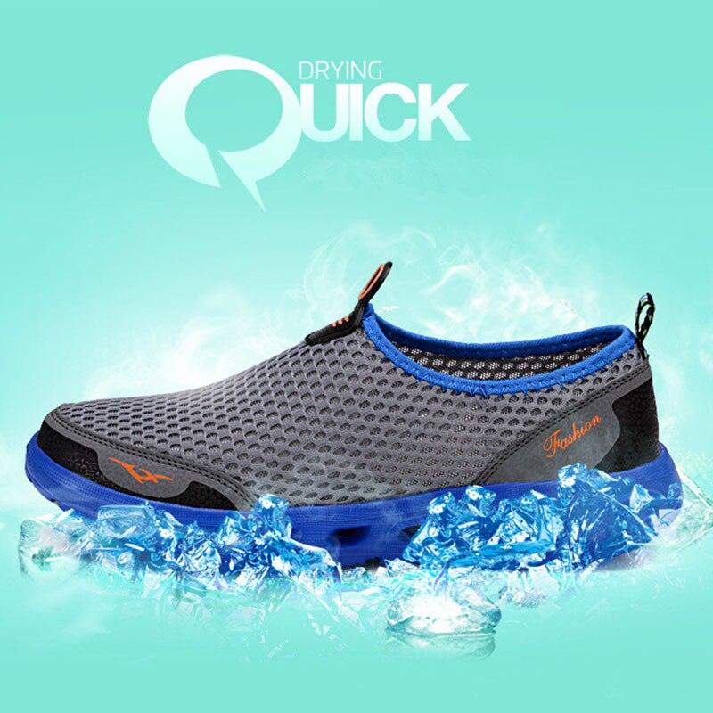Men Casual Shoes Sneakers Light Breathable Summer Walking Beach Mesh Shoes Comfortable Mesh Work Shoes Athletic Slip On Walking Shoes For Men