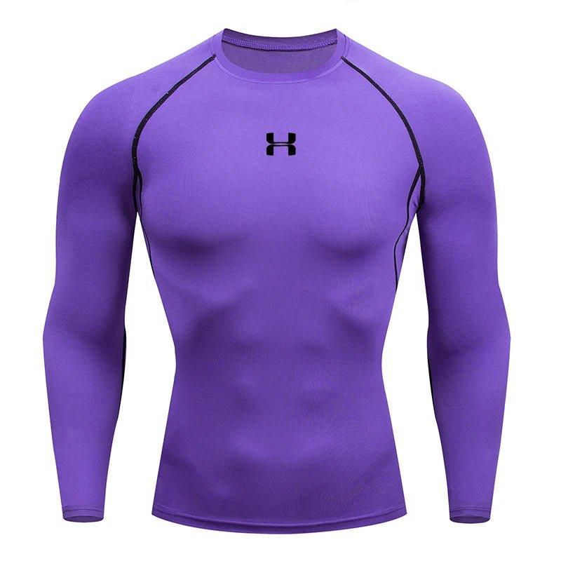 Camiseta de compresión de manga larga para hombre, camisetas deportivas, sudadera de gimnasio, fitness, para correr, chándal de hombre, tops de camisa atlética