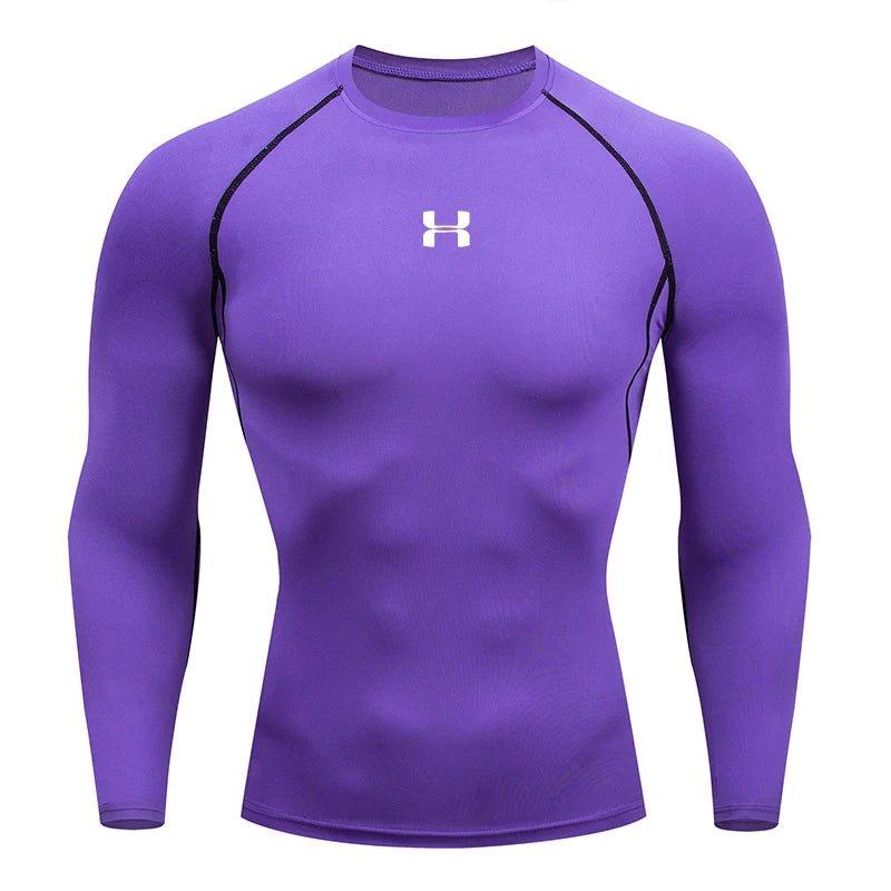 Camiseta de compresión de manga larga para hombre, camisetas deportivas, sudadera de gimnasio, fitness, para correr, chándal de hombre, tops de camisa atlética