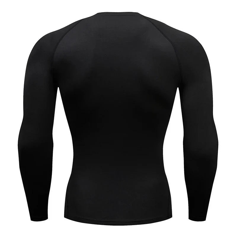 Camiseta de compresión de manga larga para hombre, camisetas deportivas, sudadera de gimnasio, fitness, para correr, chándal de hombre, tops de camisa atlética