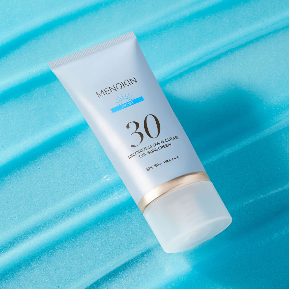MENOKIN 30 Seconds Glow & Clear Gel Sunscreen SPF50+ PA++++ 50ml #MOIST