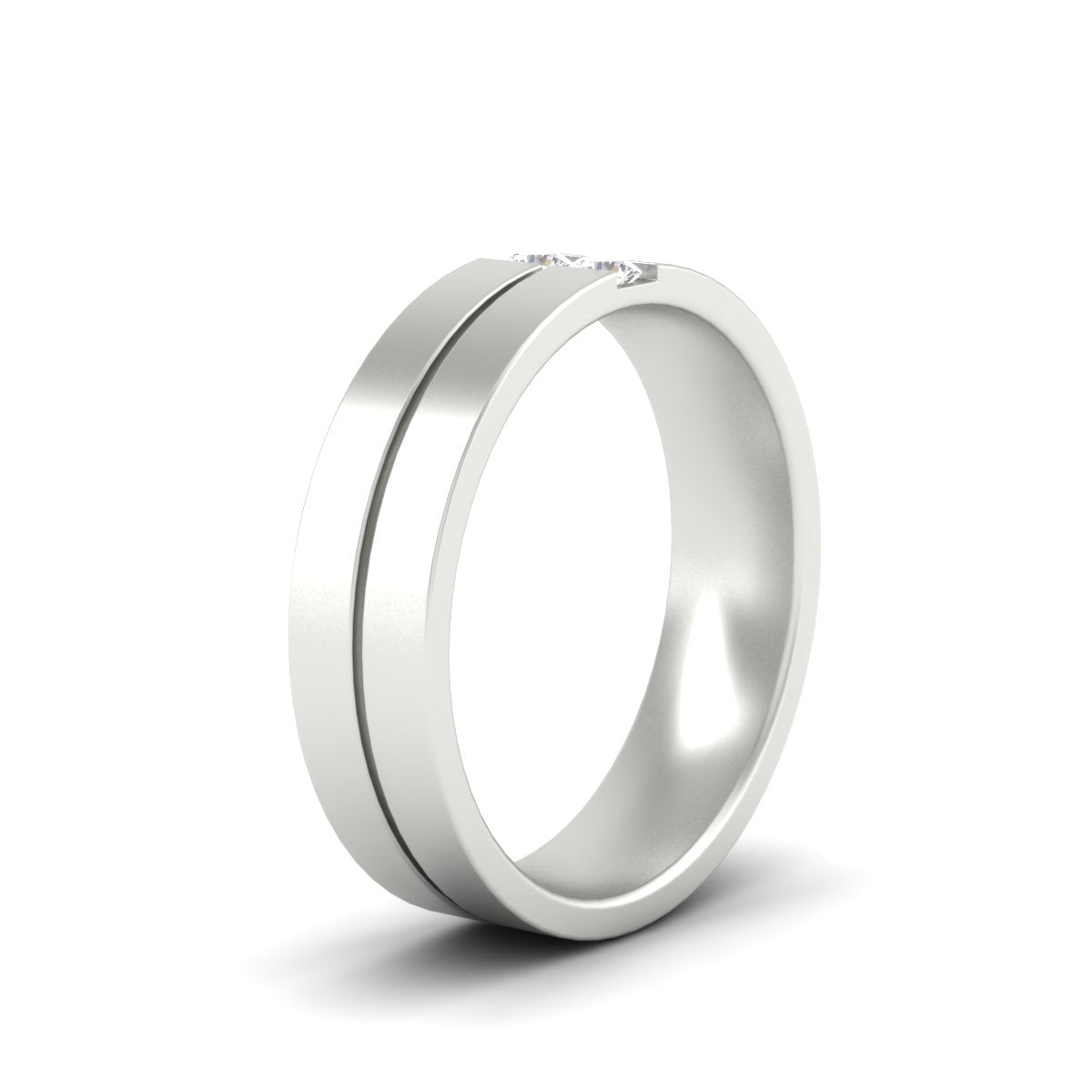 Mens 2 Stone Band