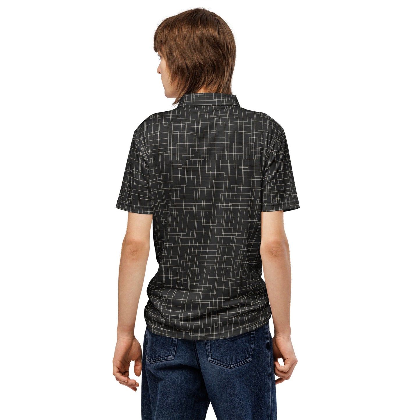 Architectural Silence Polo | Minimalist Geometric Slim Fit