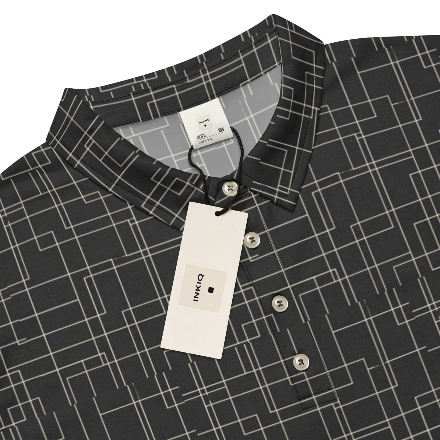 Architectural Silence Polo | Minimalist Geometric Slim Fit