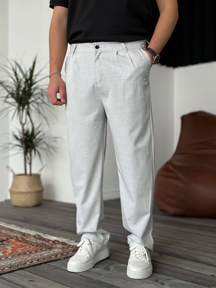 Pantalones Plisados Esenciales Modernos para Hombre – Comodidad a Medida para una Elegancia Diaria