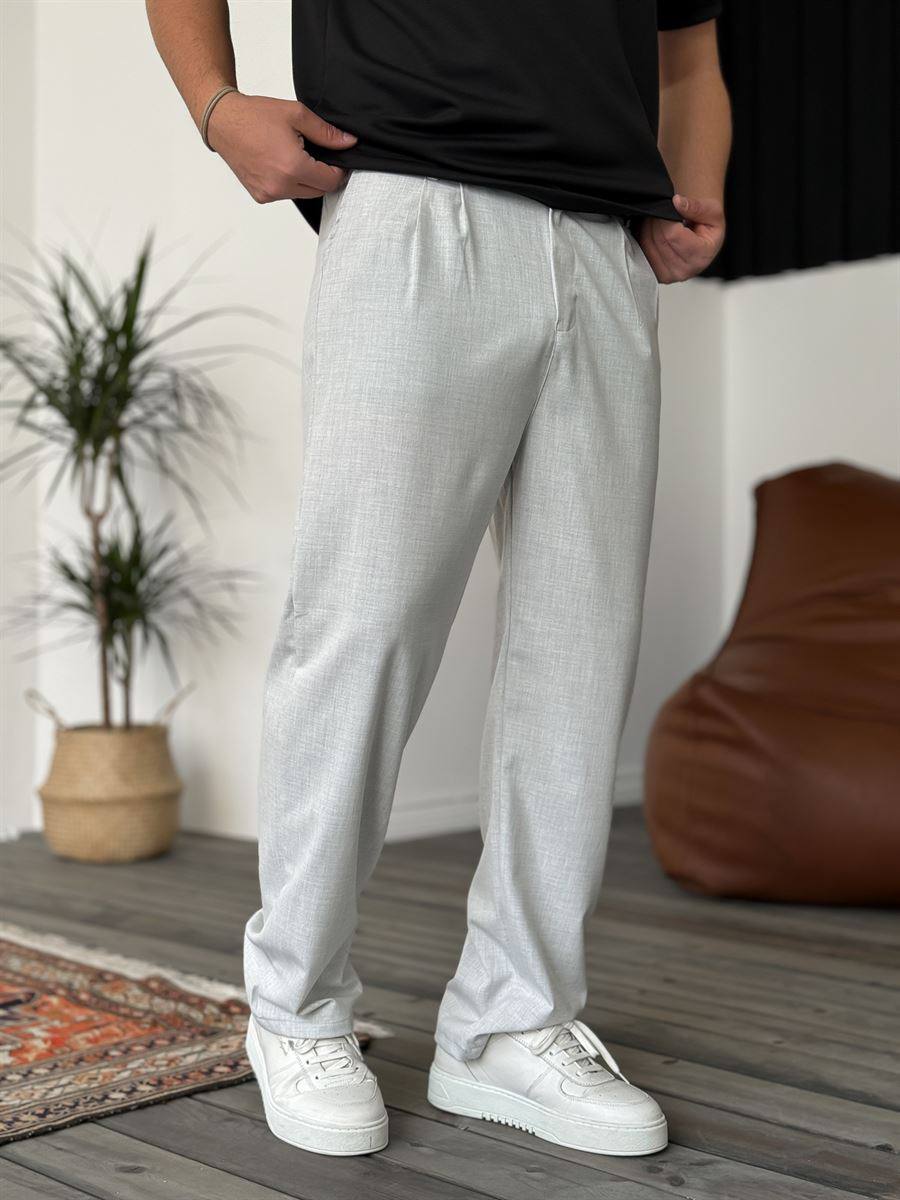 Pantalones Plisados Esenciales Modernos para Hombre – Comodidad a Medida para una Elegancia Diaria