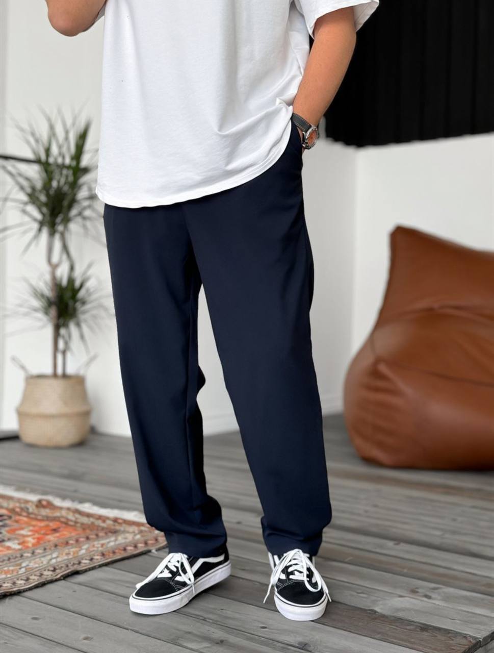 Pantalones Plisados Esenciales Modernos para Hombre – Comodidad a Medida para una Elegancia Diaria