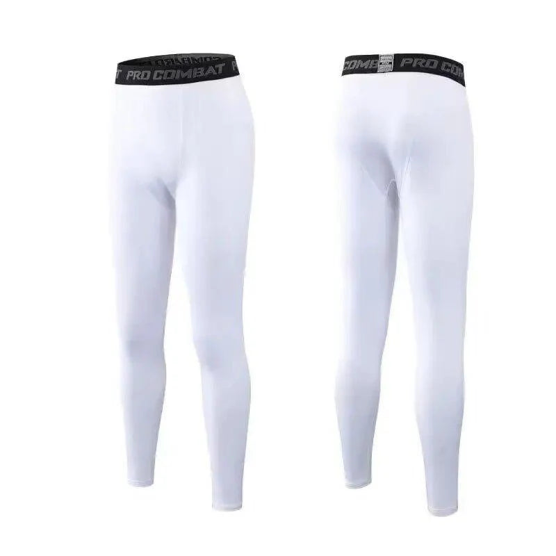 Pantalones de compresión para hombre Mallas secado rápido Leggings deportivos Capa base Mallas de running Entrenamiento atlético Pantalones cortos activos
