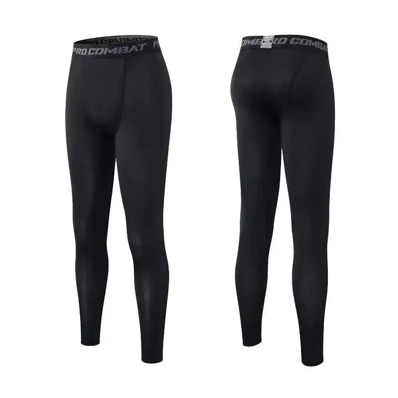 Pantalones de compresión para hombre Mallas secado rápido Leggings deportivos Capa base Mallas de running Entrenamiento atlético Pantalones cortos activos