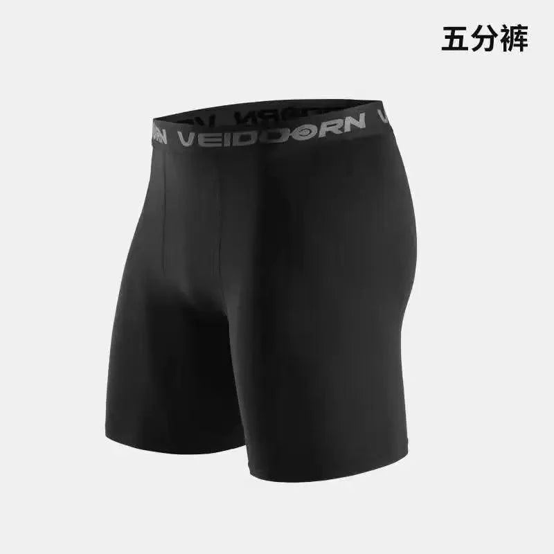 Pantalones de compresión para hombre Mallas secado rápido Leggings deportivos Capa base Mallas de running Entrenamiento atlético Pantalones cortos activos