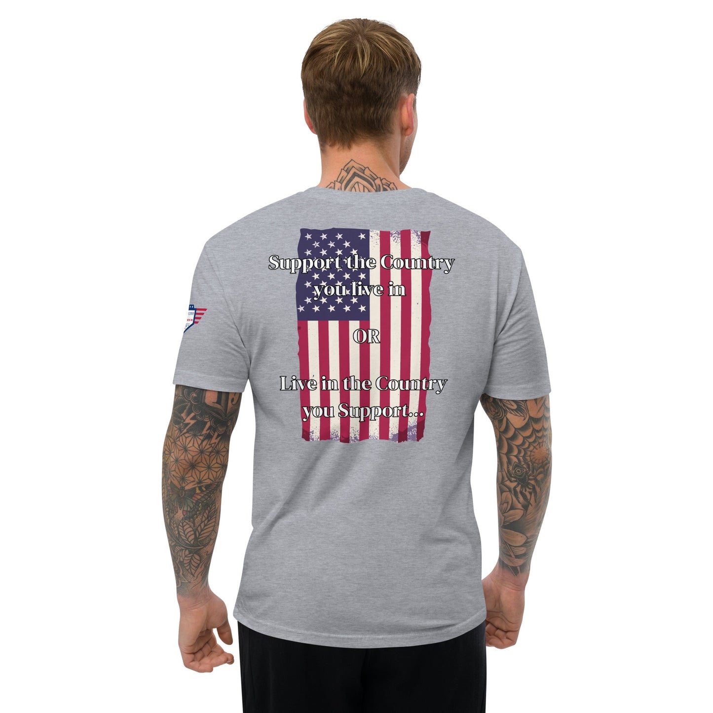 Nosotros la Gente - camiseta entallada - Apoya el país donde vives - O - Vive en el país que apoyas