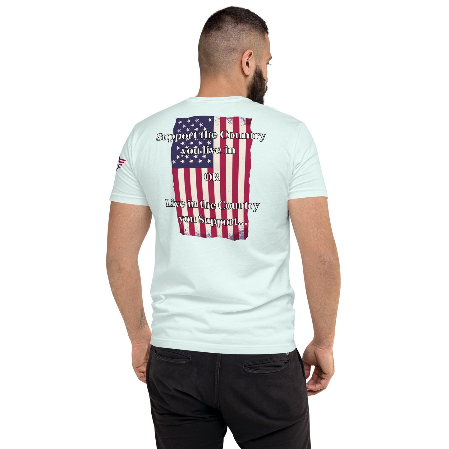 Nosotros la Gente - camiseta entallada - Apoya el país donde vives - O - Vive en el país que apoyas