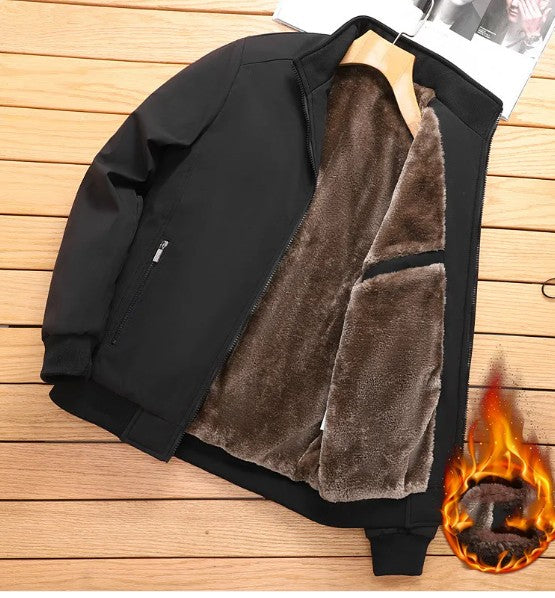 Men's Fleece Lined Thickened Autumn/Winter Jacket - # BOAA13210015