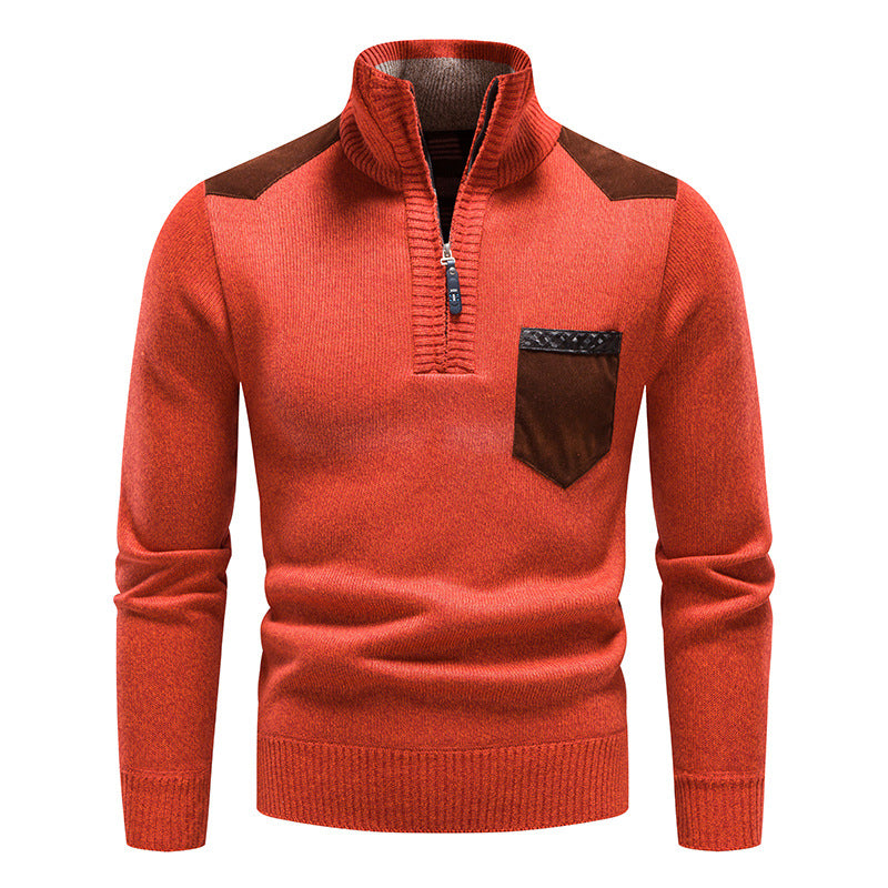 Men's  Neck Thickened Knit Pullover Sweater | For Autumn & Winter - # BOAA13510054