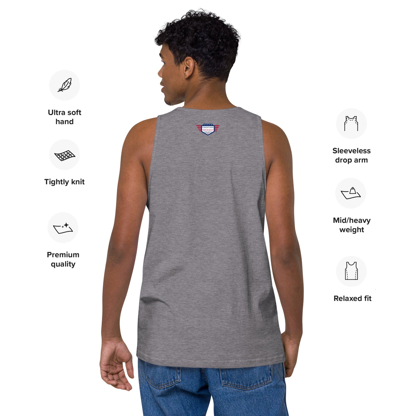 Mantente Fuerte - Camiseta de tirantes premium para hombre