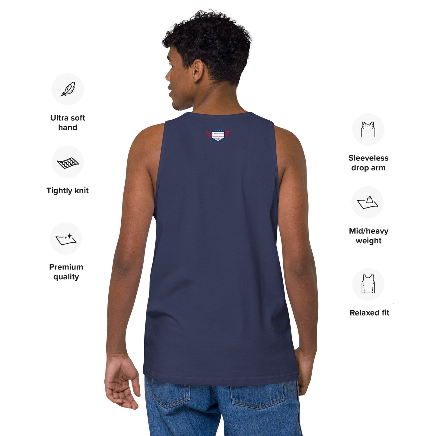 Mantente Fuerte - Camiseta de tirantes premium para hombre