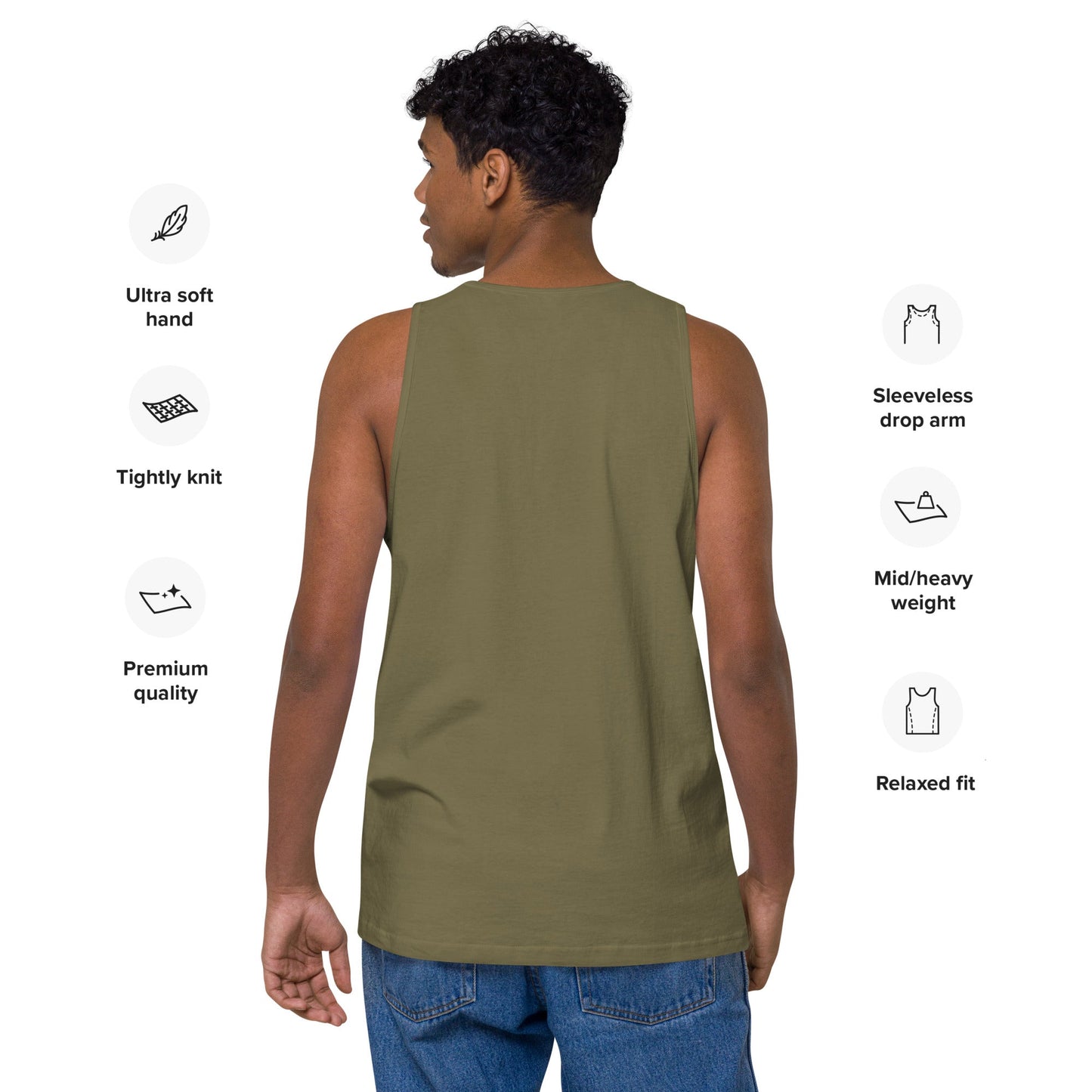 Mantente Fuerte - Camiseta de tirantes premium para hombre